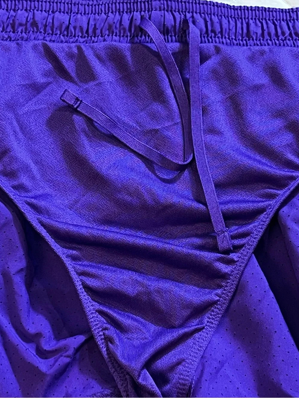 Nike Dri-FIT Men’s Running athletic Shorts lined adjustable Purple‎ Size Large
